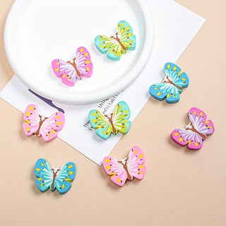 8 قطع ممحاة من المطاط اللدن حراريًا على شكل فراشة