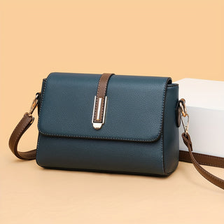 حقيبة كروس أنيقة ومتعددة الاستخدامات مع تصميم ريترو بسيط وحواف معدنية