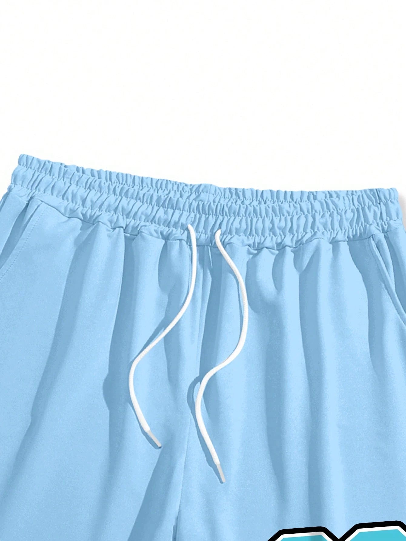 طقم تيشيرت وشورت مطبوع بطبعات للرجال