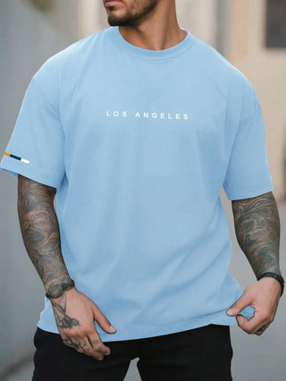 تي شيرت رجالي بياقة دائرية