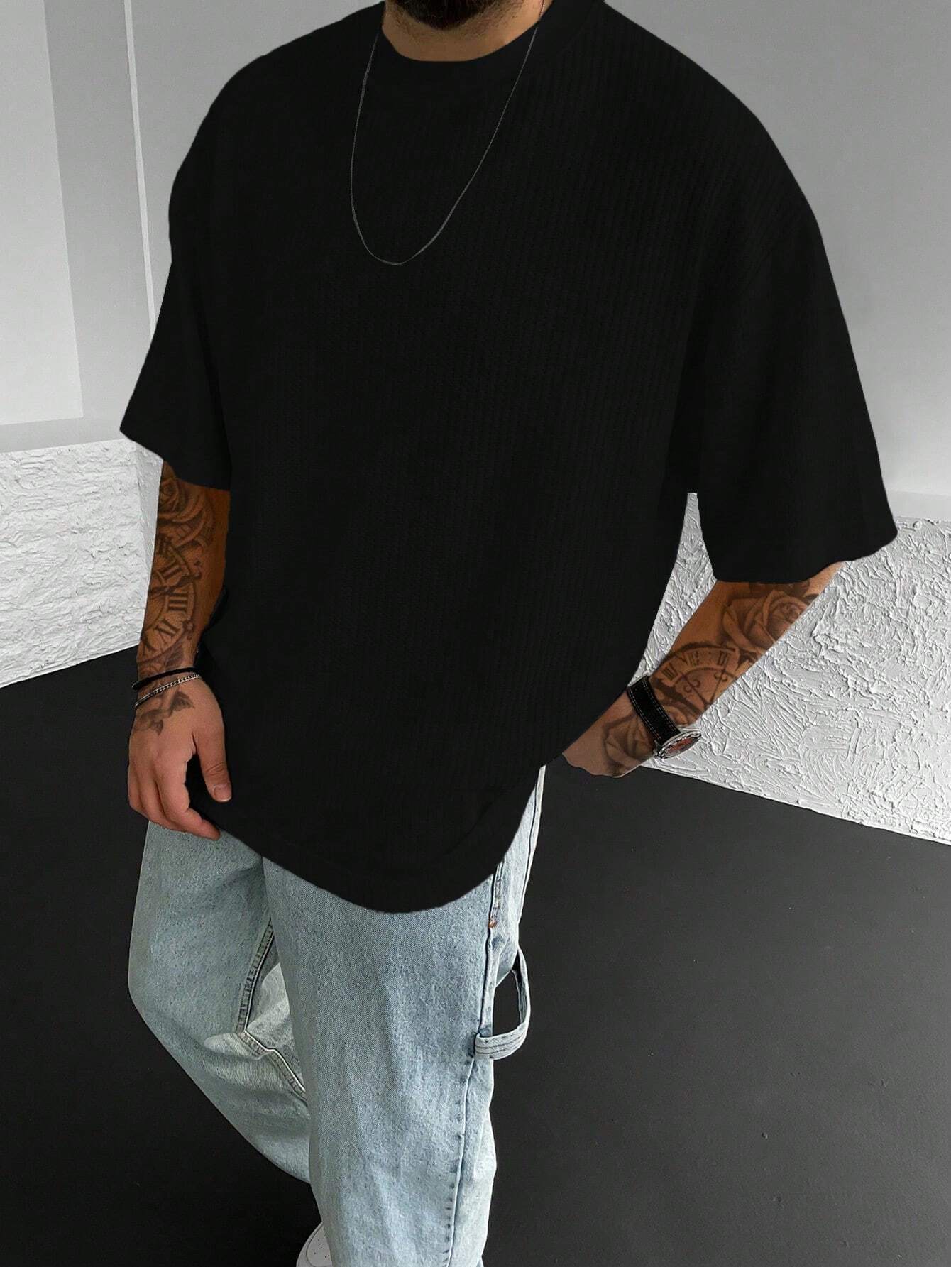 قميص رجالي قصير الأكمام