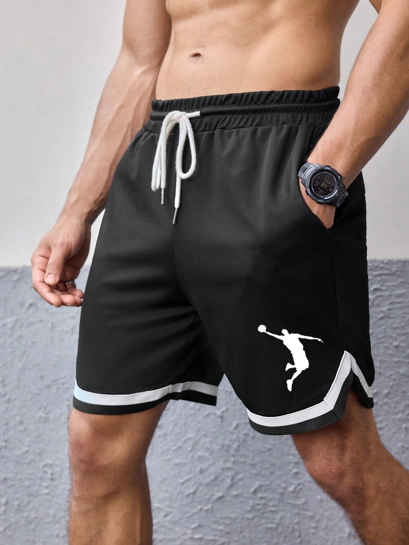 شورت رياضي أسود