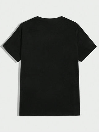 تي شيرت كاجوال بياقة مستديرة