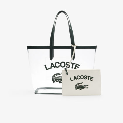 حقيبة آنا كبيرة شفافة ومحببة Lacoste