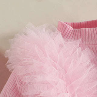 جديد arrival أطفال بنت clothes تل lace striped أكمام طويلة توب button جيب two piece baby بنت clothing sets