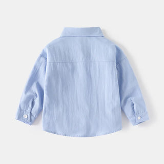 جديد baby أكمام طويلة shirt korean edition fashion embroidered children's shirt