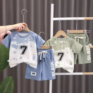 جديد أولاد' كاجوال صيف wear صيف جديد children's breathable cotton sports أكمام قصيرة shorts طقم قطعتين