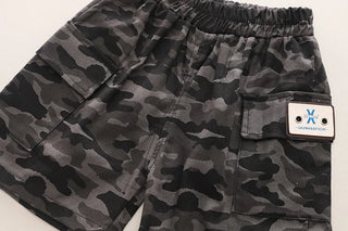 جديد أولاد صيف clothes طقم handsome children صيف clothes خفيف قصير-sleeved camouflage shorts طقم قطعتين