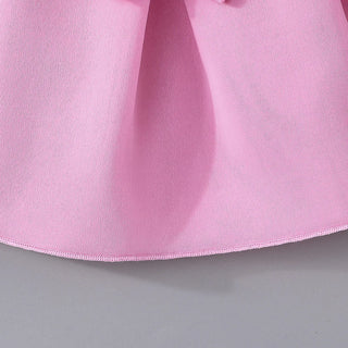 جديد cute off-shoulder كم bow أميرة فستان for بنات solid color infant toddler كاجوال clothing طقم made worsted