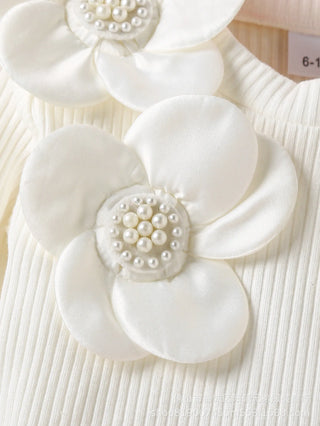 جديد infant بنت بدلة flower toddler baby بنت birthday فستان with hat أكمام طويلةd pink kid party فستان