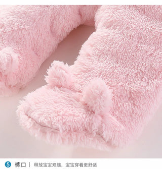 newborn baby clothing شتاء warm rompers toddler أولاد بنات أكمام طويلة velvet thick jumpsuits baby ناعم sleepwear