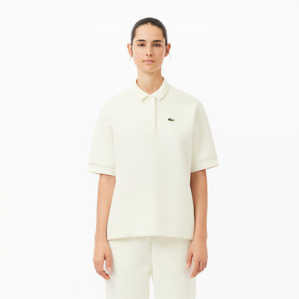 تي شيرت بولو لاكوست بيكيه مطاطي بقَصّة ضيقة للنساء Lacoste
