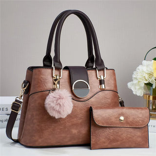 شنطة نسائية كاجوال للنساء - PU Leather Large Capacity Ladies Hand Ba