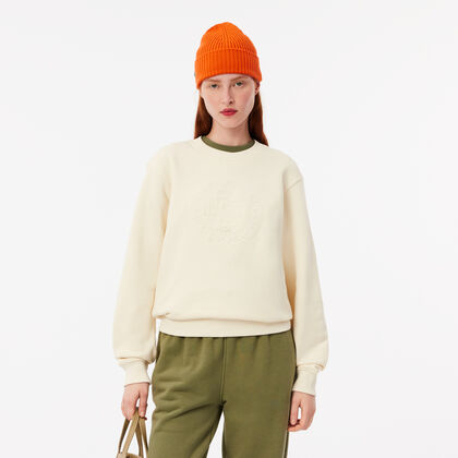 سويت شيرت قطن مطرز Lacoste