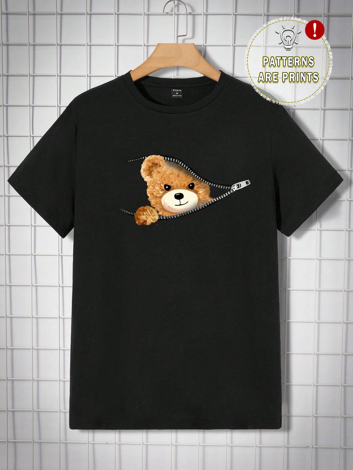 تيشرت قطني رجالي قصير الأكمام