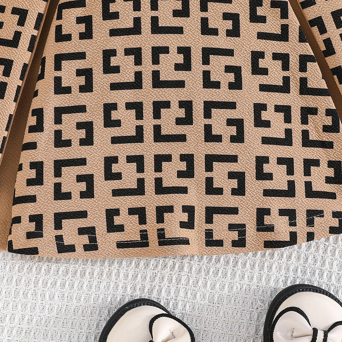 solid pattern geometric bow decorative بدون أكمام فستان for baby بنات صيف knitted fabric with floral decoration