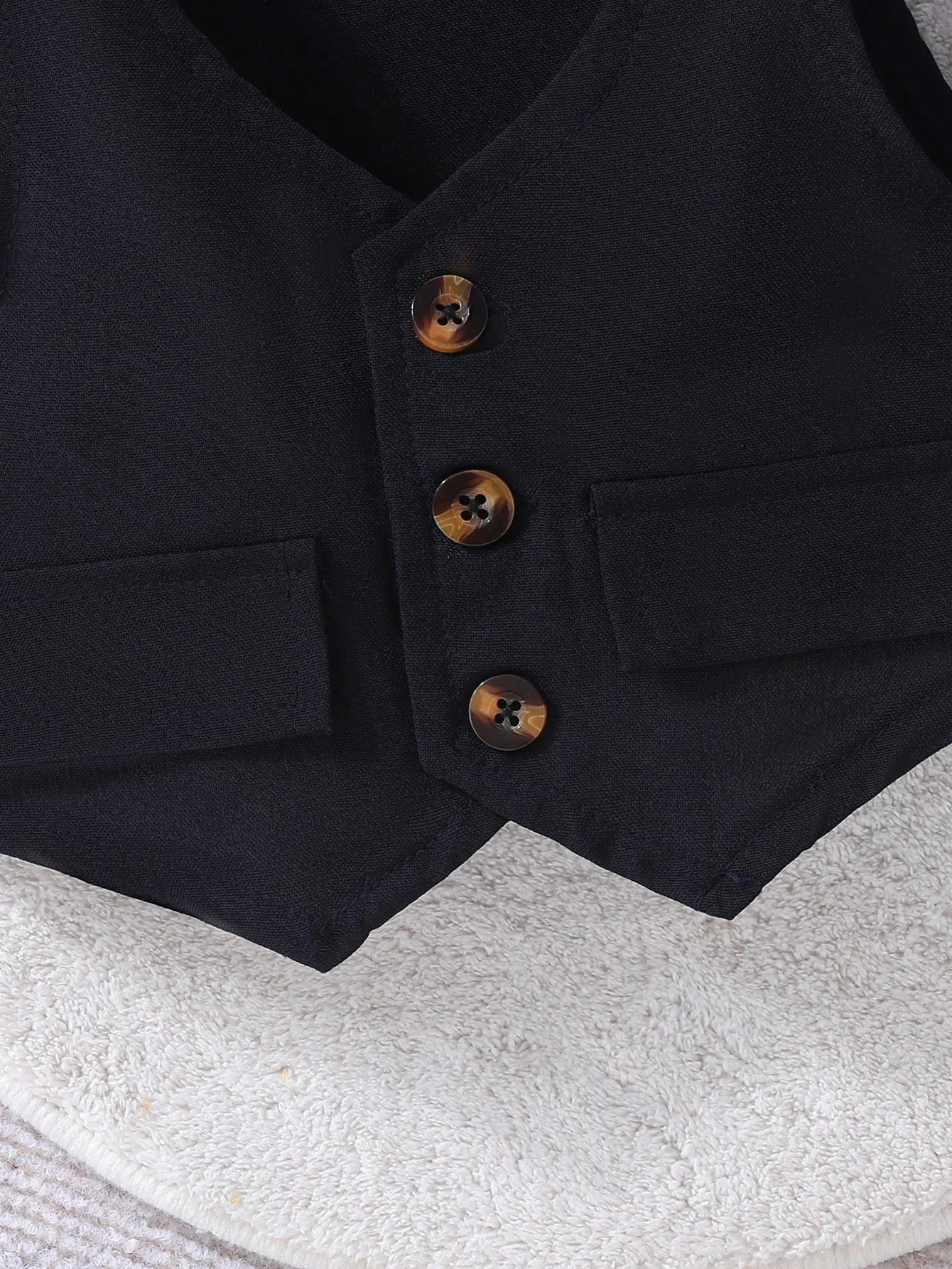 صيف gentleman ولد and baby three-piece cotton بدلة 100% cotton أكمام قصيرة collar توب straps small waistcoat 3pcs طقم