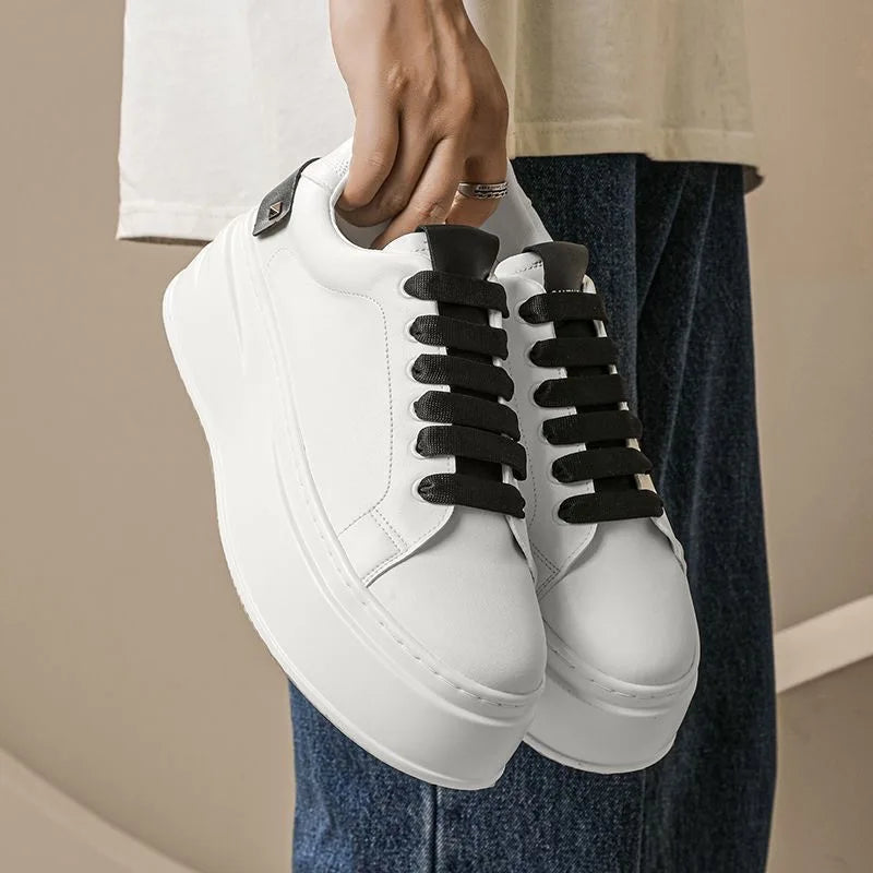 سنيكر رجالي - أبيض – تهوية مريحة