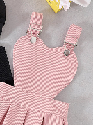 صيف جديد multicolor بنات بدلة for children sweet cute ستايل strap جيب كم كشكش أكمام قصيرة