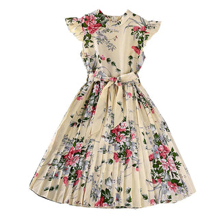 صيف retro أميرة جيب for بنات جديد korean version كاجوال فستان with round neck odm party ستايل