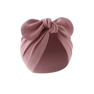 wholesale جديد children's solid color beanie cap rabbit ear pullover ستايل european american baby indian ball cap