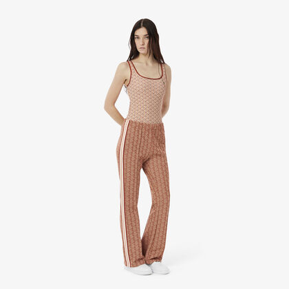 بنطال رياضي بطبعة مونوغرام واسع Lacoste