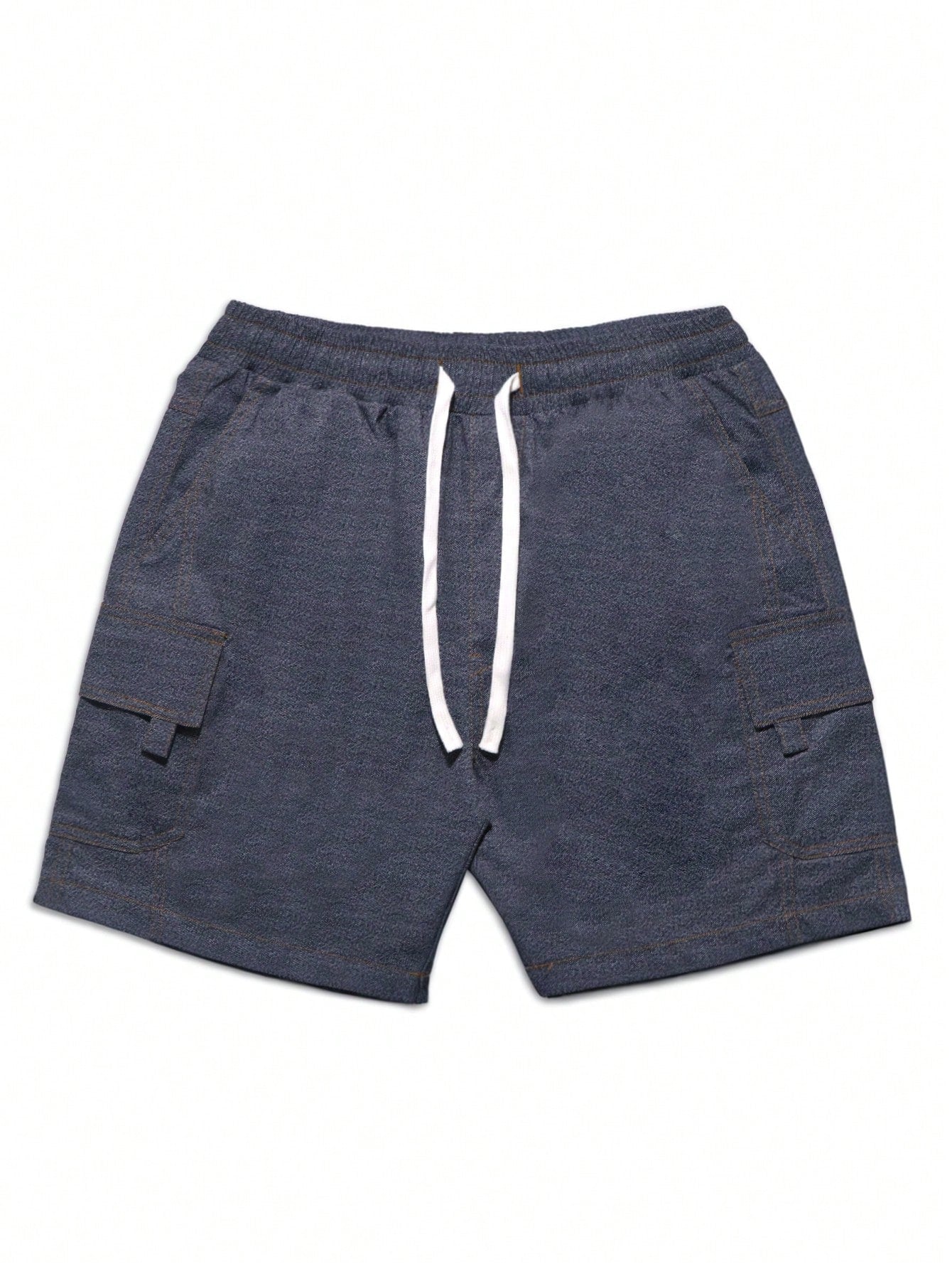 شورت رياضي سادة متعدد الجيوب للرجال