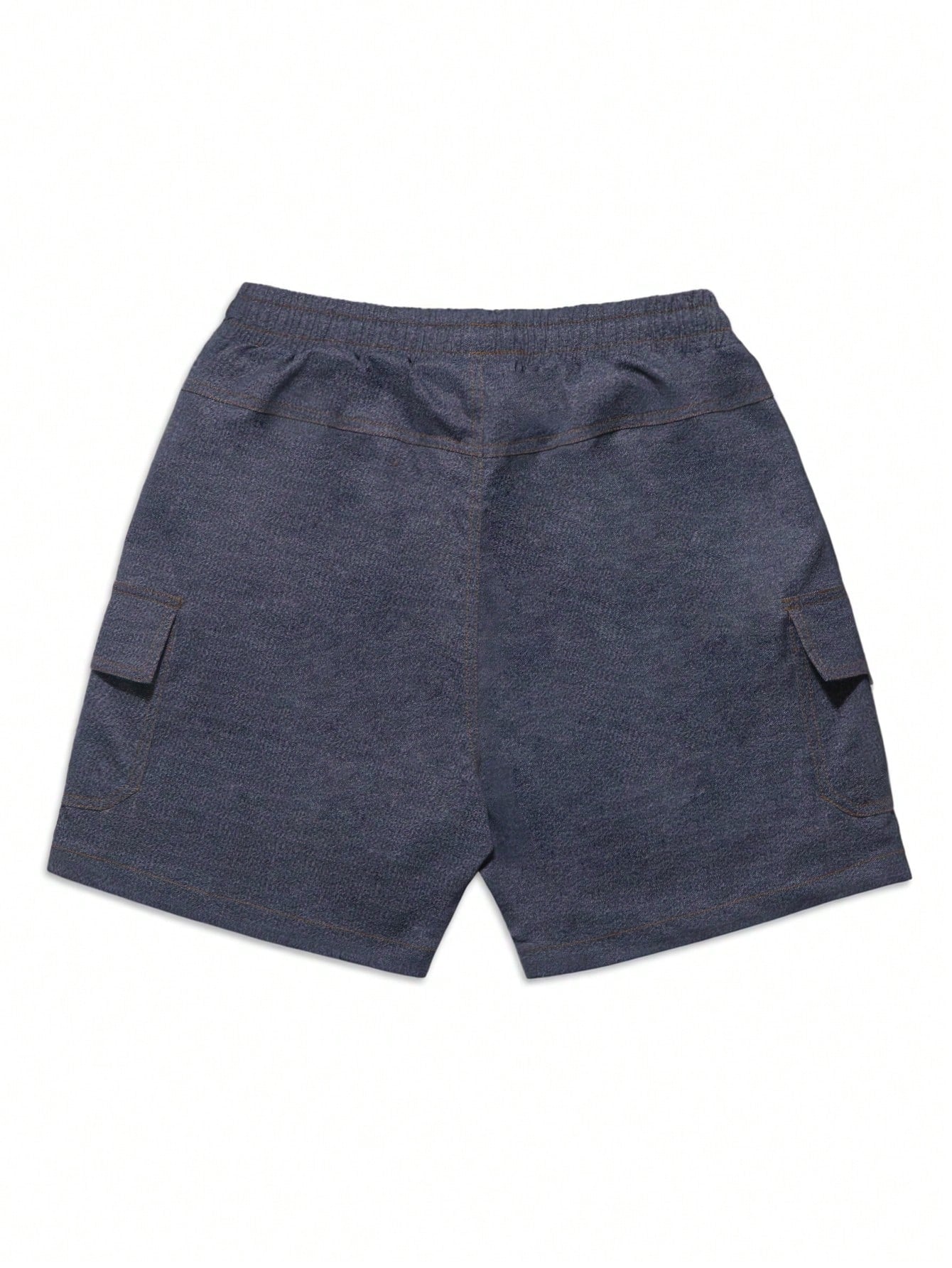 شورت رياضي سادة متعدد الجيوب للرجال