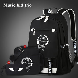 مجموعة حقائب عصرية كاجوال جديدة للرجال مكونة من 3 قطع، سعة كبيرة يمكنها حمل كمبيوتر محمول مقاس 16 بوصة، وحقيبة ظهر عصرية