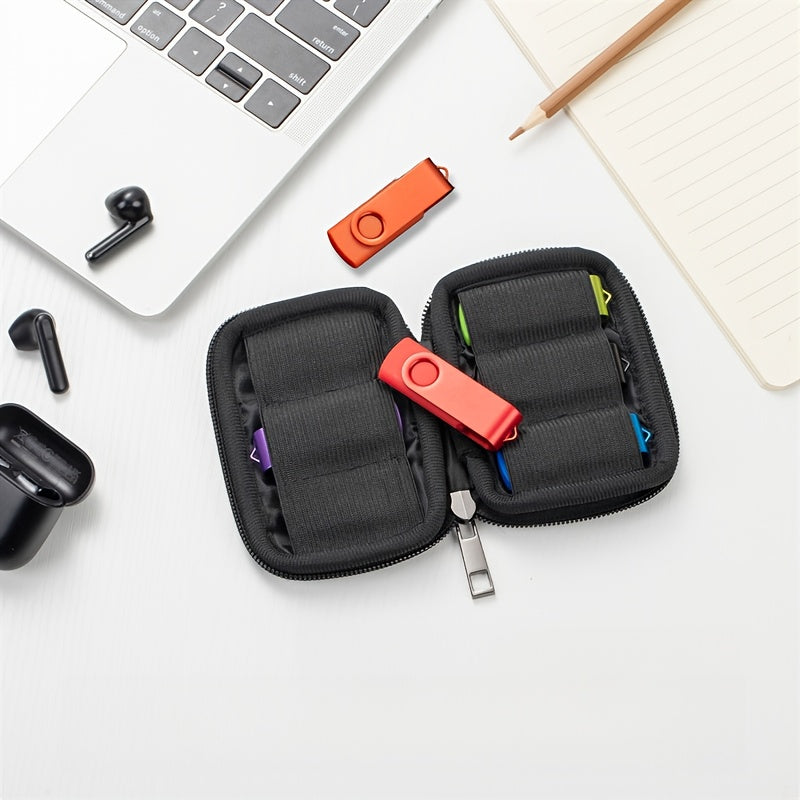 6 حزمة محركات أقراص فلاش USB 2.0 بسعة 128MB/4GB/16GB/32GB - محركات إصبع عالية السرعة مع حقيبة تخزين، 6 ألوان زاهية (أسود/أزرق/أخضر/بنفسجي/برتقالي) وملصقات، تصميم متين للأجهزة المحمولة والكمبيوتر المكتبي، هدايا عمل، احتياطي ملفات، حجم صغير، أداء موثوق، جها