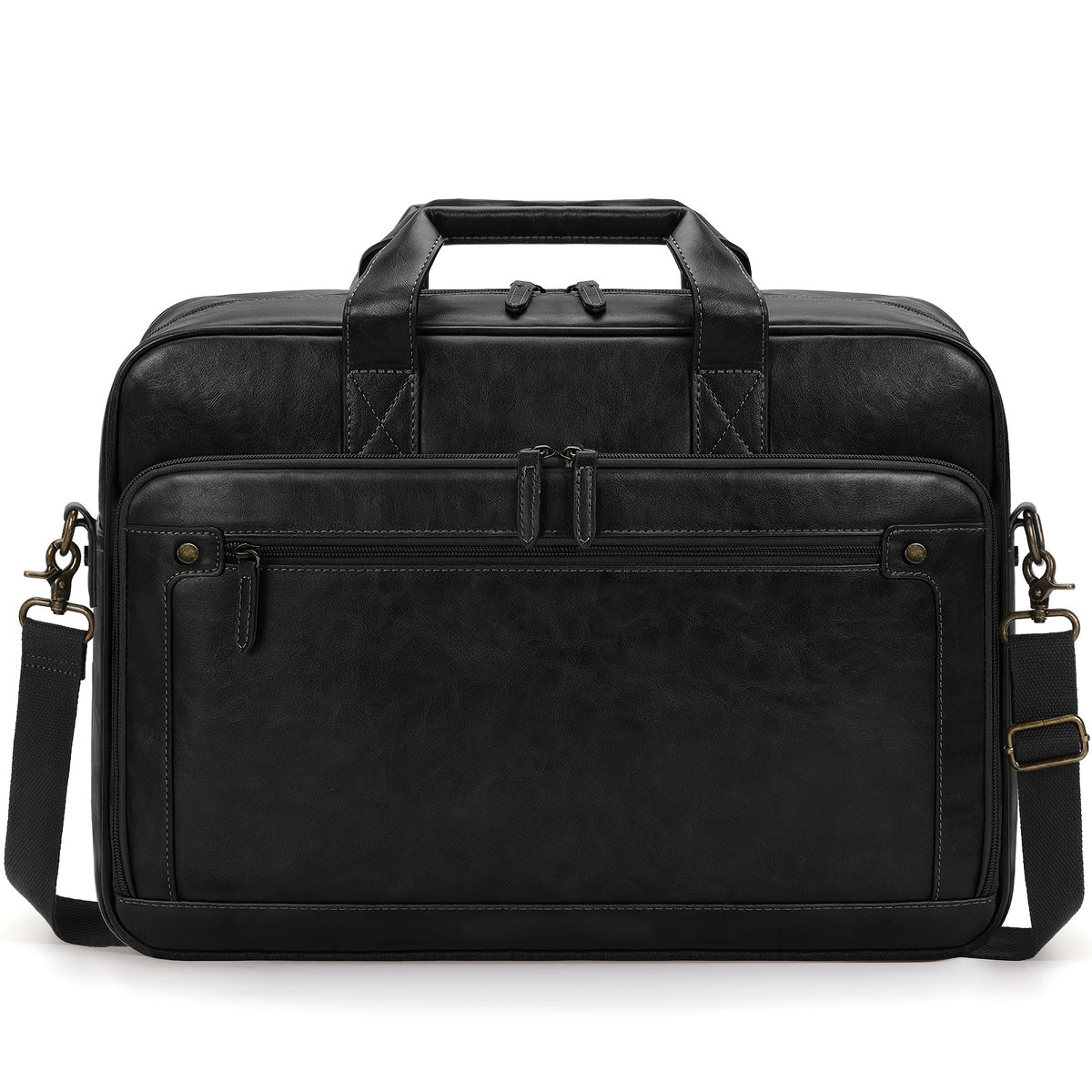 حقيبة لابتوب للرجال من نوبيلي بطول 40.64 سم - حقيبة يد جلدية بتصميم عتيق معتمدة من TSA، مع أقسام متعددة وحزام كتف قابل للفصل، أنيقة باللون الرمادي للمكتب والعمل والسفر