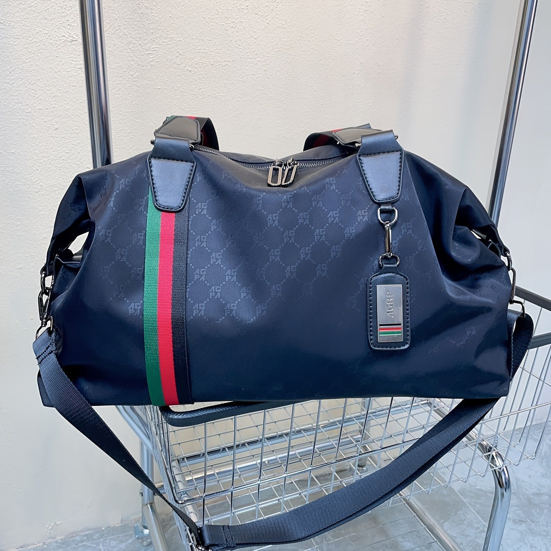 حقيبة سفر قصيرة المدى بطبعة أرجيل موضة، حقيبة رياضية كبيرة السعة قابلة للنقل، حقيبة تخزين مثالية للسفر واللياقة البدنية للاستخدام اليومي