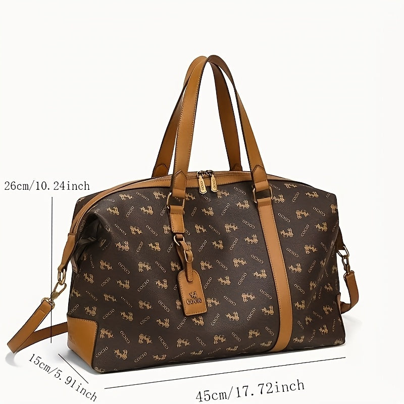 حقيبة السفر الكلاسيكية ذات السعة الكبيرة الجديدة من سيسيو هي متينة ومقاومة للخدش والزيت، مثالية للتخزين.