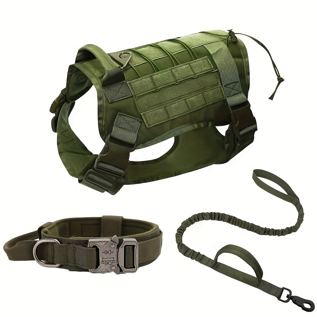 مجموعة ثلاثية من مستلزمات الحيوانات الأليفة متعددة الوظائف، بما في ذلك طوق تدريب للبلجيك مالينوس، وقناع، وسترة للكلاب، مصممة لمنع الهروب أثناء الأنشطة الخارجية مع سلك، خاصة للكلاب الكبيرة، بدون بطارية.