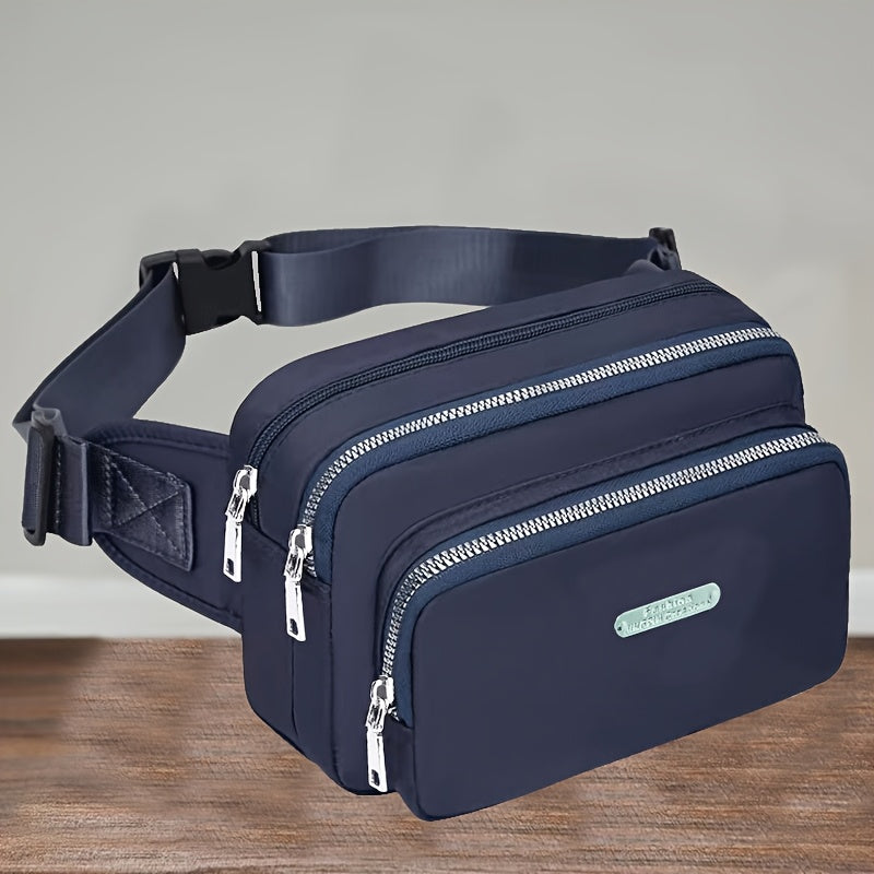 حقيبة صدرية متعددة الوظائف للرجال والنساء "اتجاه السحاب عشوائي" - حقيبة رسول جديدة عملية ومتعددة الطبقات