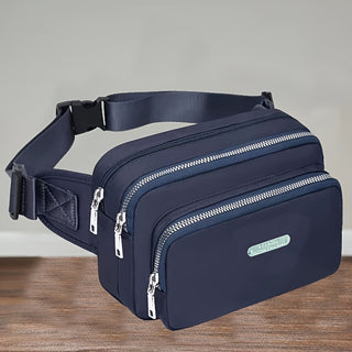 حقيبة صدرية متعددة الوظائف للرجال والنساء "اتجاه السحاب عشوائي" - حقيبة رسول جديدة عملية ومتعددة الطبقات