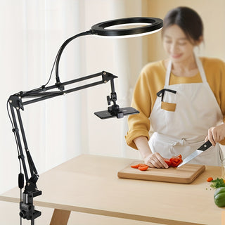 هاتف محمول احترافي يعمل بالجهد لتصوير الفيديو مع إضاءة فائقة الجودة وتصوير ثابت مع كاميرا تصوير مع تعليمات - مصنوع من معدن الحديد ومقاوم للماء