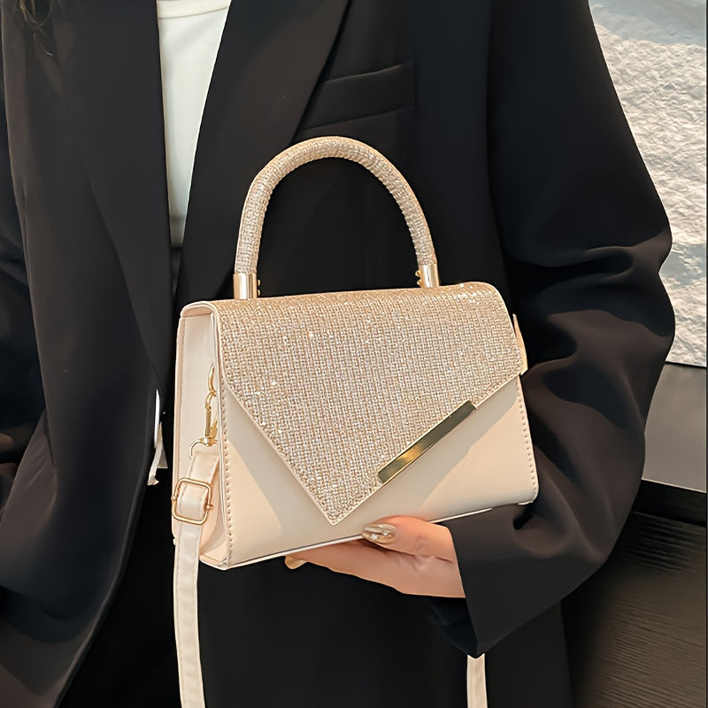 حقيبة كتف صغيرة خفيفة الوزن بتصميم عصري، حقيبة مسائية متعددة الاستخدامات - تصميم أنيق مع حزام قابل للتعديل وإغلاق مغناطيسي. متوفرة بـ4 ألوان للاختيار، مثالية للعمل، العشاء، المواعيد، أو جلسات التصوير