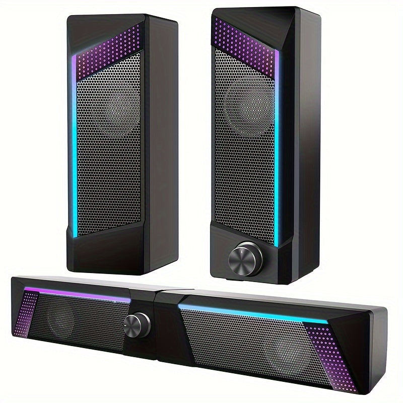 جهاز كمبيوتر بميزة الصوت الفائق والإضاءة المتنفسة بتقنية RGB لتجربة ألعاب رائعة