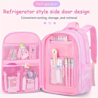 حقيبة ظهر جميلة بألوان متدرجة في نمط الأميرة، مثالية كهدية للنساء. تحتوي على ألوان جميلة، خفيفة الوزن ومتينة، مما يجعلها حقيبة ظهر مثالية للنساء في فصلي الربيع والخريف.