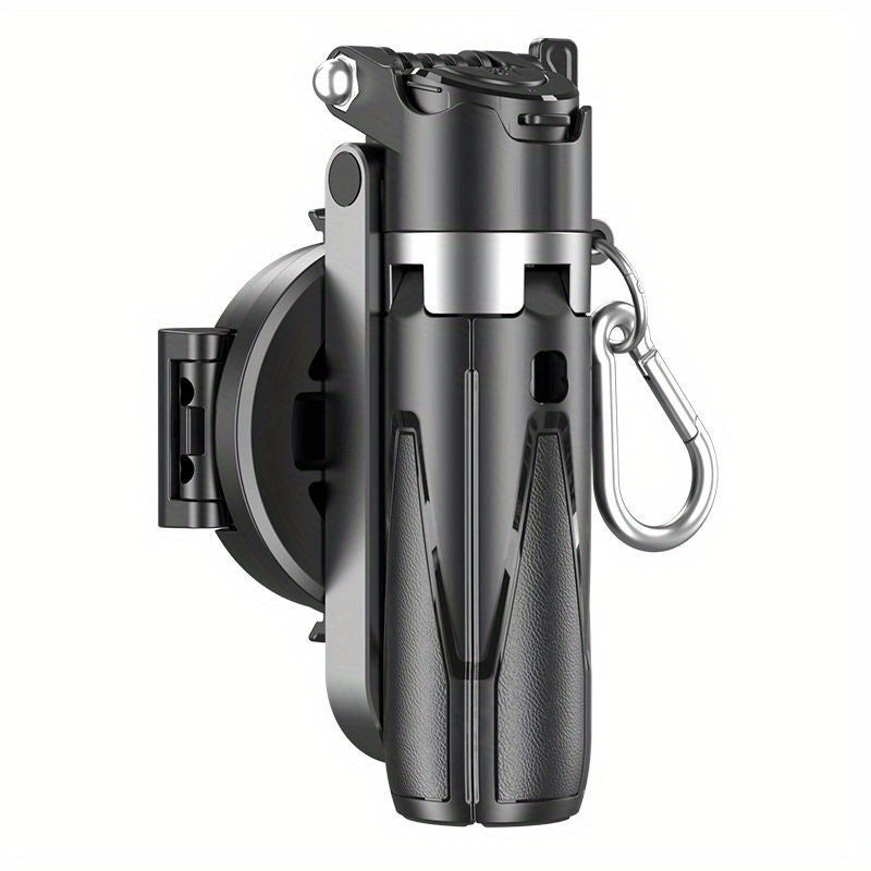 حامل سيلفي مغناطيسي P15Mini - مونوبود لاسلكي محمول مع قوس مغناطيسي قابل للفصل 4.5 سم، شحن عبر USB، تحكم عن بعد عبر الهاتف الذكي، جسم من سبائك الألومنيوم، مثالي للسفر ولصور المجموعات، التقاط الصور عن بعد | إكسسوار عصري | جسم من سبائك الألومنيوم