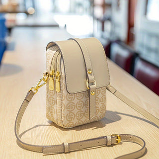 حقيبة هاتف محمول عصرية صغيرة، حقيبة كروس عصرية من PVC، حقيبة يد نسائية كاجوال، حقيبة كتف ومحفظة