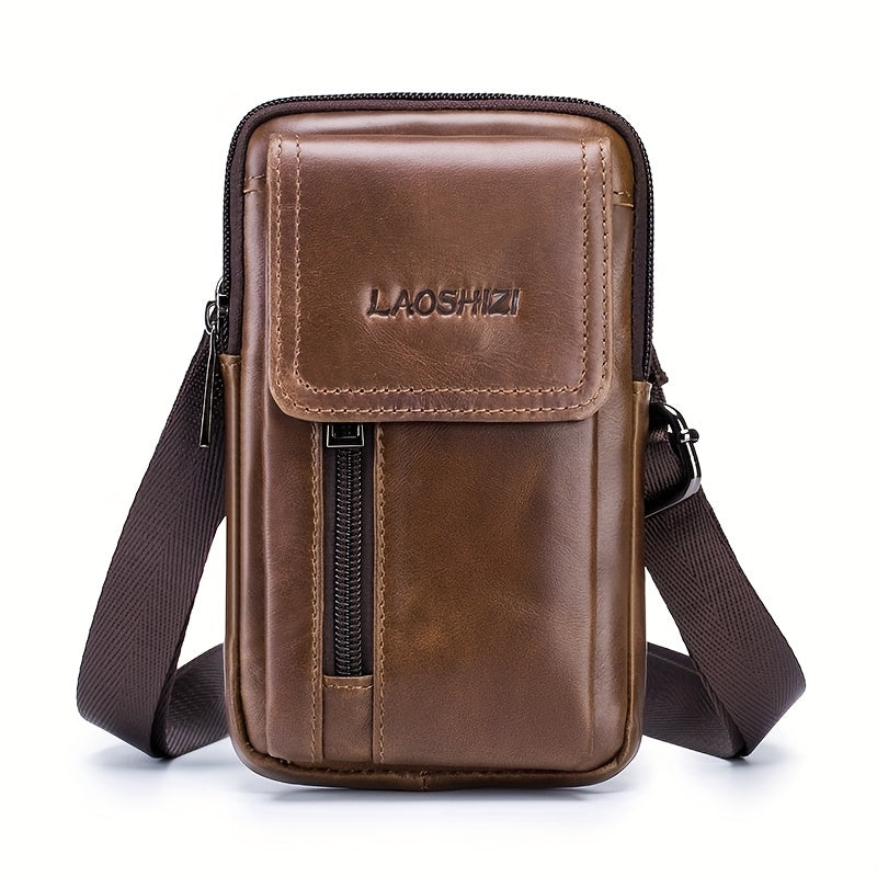 حقيبة هاتف محمول من الجلد الطبيعي، حقيبة خصر من جلد البقر الحيادي، حزام قابل للارتداء، خطاف، موقع العمل، التآكل، المخدر، المضاد للانزلاق، كتف واحد، حقيبة صغيرة، حقيبة صغيرة من جلد البقر الطبقة الأولى، مناسبة لعيد الحب، يوم المعلم، العودة إلى المدرسة، التخ