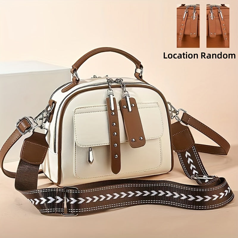 حقيبة كتف نسائية عصرية جديدة 2024 بتصميم صدفة بسيط