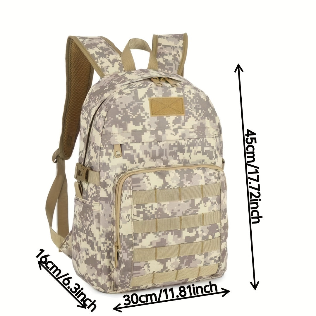 حقيبة ظهر بتصميم تمويه سعة كبيرة، حقيبة سفر للمشي لمسافات طويلة، الحقيبة الأساسية السوداء لعيد الحب للعطلات الخريفية والشتوية، حقيبة مهرجانات الرجال الضرورية، حقيبة رحلة تخييم الطلاب، حقيبة شاطئ العودة إلى المدرسة، حقيبة ظهر هدايا عطلة أسلوب الحياة الرياض