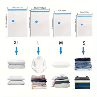 مجموعة أكياس تخزين تفريغ هواء 12 قطعة، مجموعة بأحجام متعددة مع مضخة يدوية واحدة، حزم ضغط للملابس الموسمية للكريسماس، منظم ملابس سفر بلاستيكي محمول للبطانيات، الفراش، اللحاف، الألحفة الواقية، أكياس توفير مساحة أساسية للمنزل والسفر