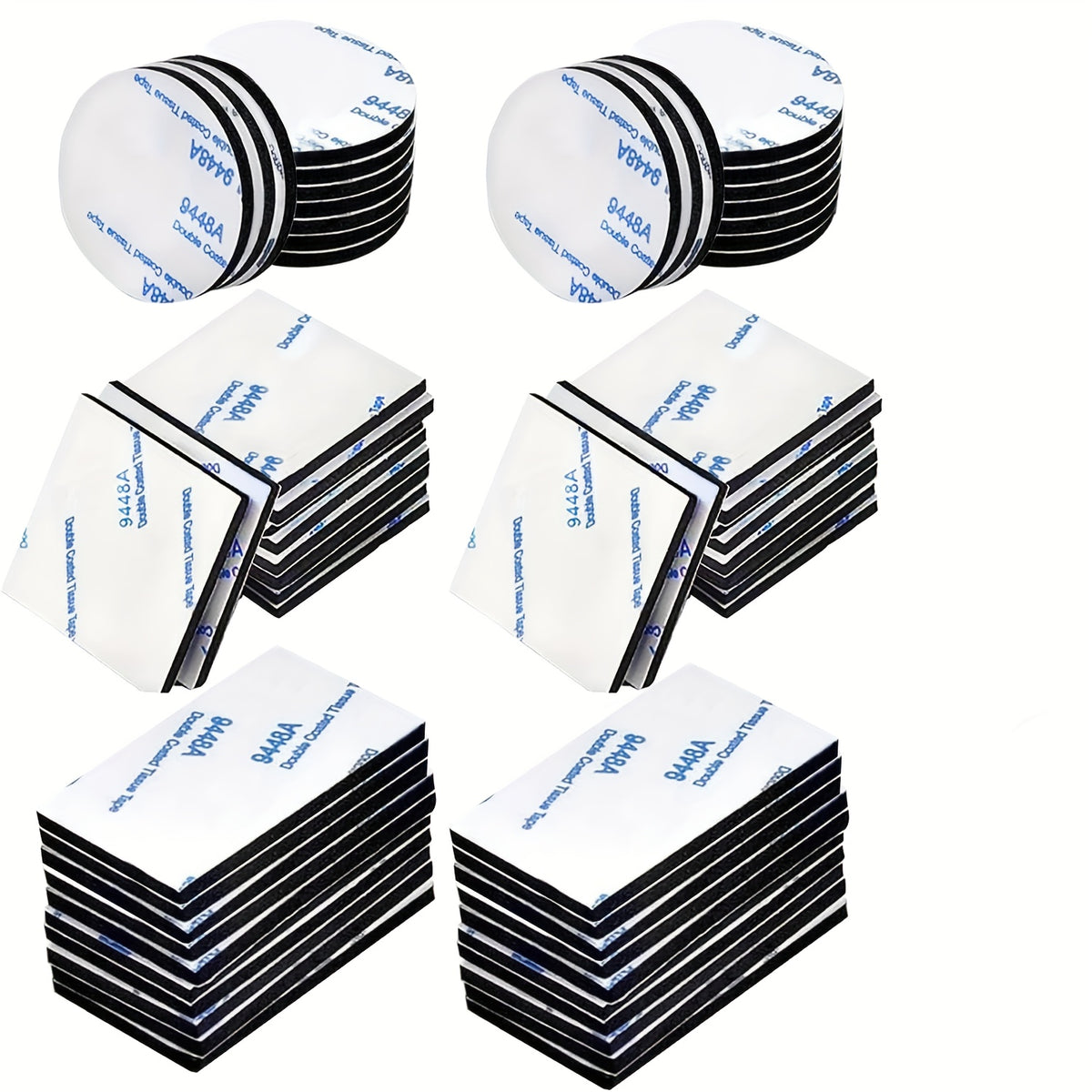 شريط لاصق قوي جدًا ذو وجهين 30/60/90، طبقة رغوة EVA، سمك 3 مم، دائري، مربع، مستطيل مناسب للجدران، الأرضيات، الأبواب، PVC، إلخ، مناسب للسيارات، المنازل، المصانع، المكاتب وأماكن أخرى