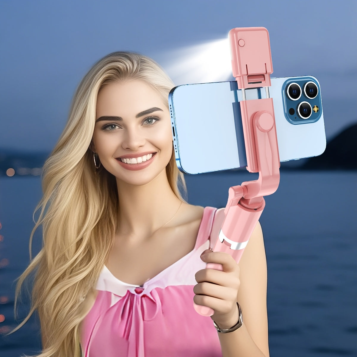 عصا سيلفي ثلاثية الأبعاد، مناسبة لهواتف iPhone/Samsung/Android، ثلاثية الأبعاد متعددة الاستخدامات قابلة للتوسيع مع جهاز تحكم عن بعد مدمج، دوران 360 درجة خفيفة الوزن ومحمولة ثلاثية الأبعاد للسفر. ثلاثية الأبعاد للهاتف المحمول على المكتب، ثلاثية الأبعاد لله