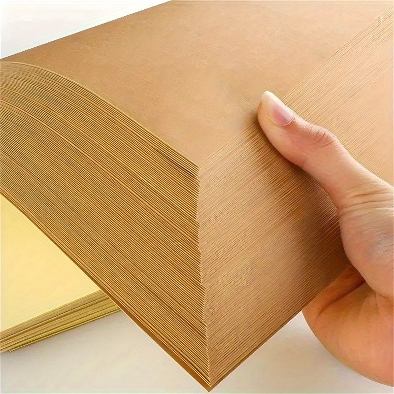 15/25/50 ورقة ملصقات لاصقة من ورق كرافت A4 - ورق كرافت بني قابل للطباعة بأداة لاصقة قوية، 8.26"x11.7" (21x29.7 سم) لتنظيم الملفات والأعمال اليدوية والاستخدام المنزلي والمكتبي، ملصقات كبيرة متعددة الاستخدامات، سهلة الإزالة