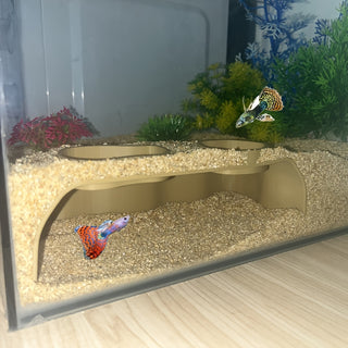 نفق تحت الأرض لكهف الحوض/ حوض للحيوانات المائية للتربية واللعب والراحة، زينة حوض السمك